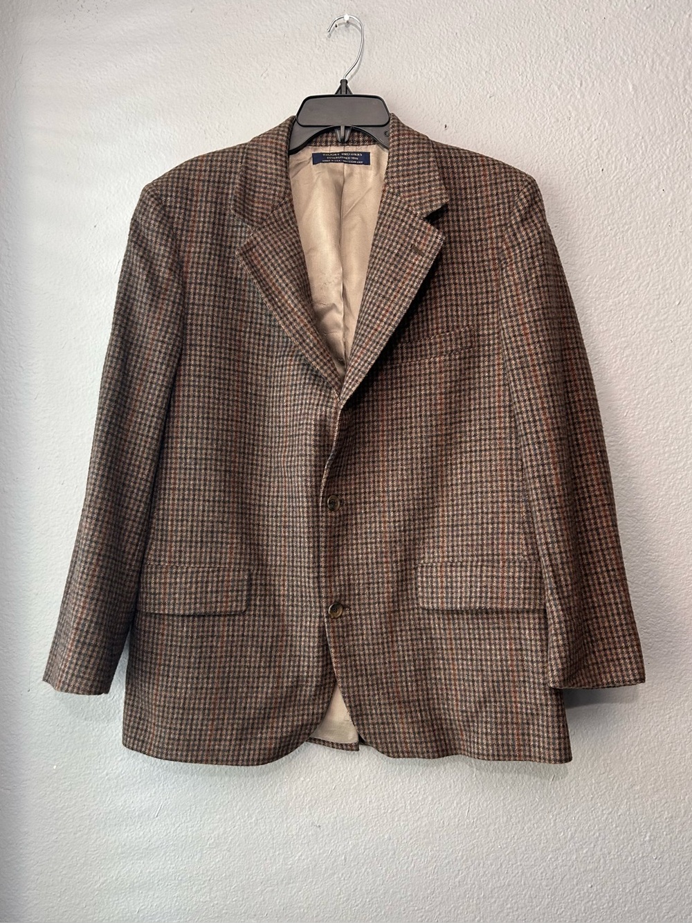 Brooks Brothers 100% Camel Hair Men’s Coat Size 40 R Classic Fit Multicolor Paid